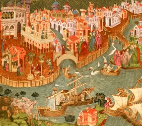 Venedig (Farblithografie)