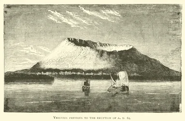 Der Vesuv vor dem Ausbruch im Jahr 63 n. Chr.