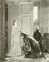 Victoria wird als Königin begrüßt (Gravur)