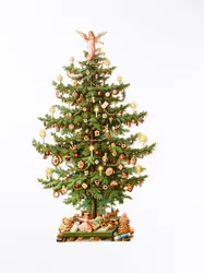 Viktorianische Weihnachtskarte, um 1880