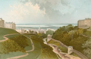 Blick von der Dean Bridge - Edinburgh