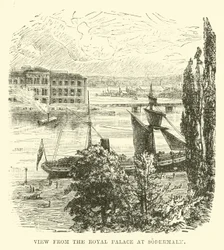 Blick vom Königspalast in Södermalm