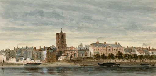 Ansicht von Chelsea vom Fluss aus gesehen