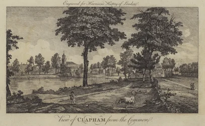 Ansicht von Clapham vom Common