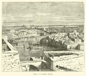 Ansicht von Valetta, Malta