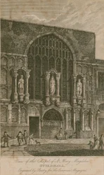 Ansicht der Kapelle St. Maria Magdalena, Guildhall, London