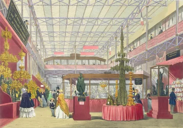 Ansicht der Frankreich-Sektion der Großen Ausstellung von 1851, aus Dickinsons Comprehensive Pictures
