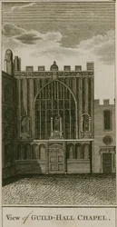 Ansicht der Guildhall-Kapelle, London