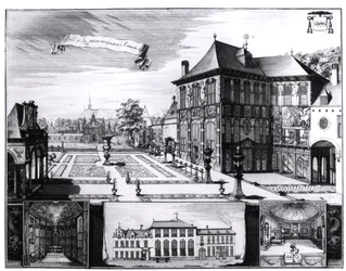 Ansicht des Hilwerue-Hauses von Peter Paul Rubens, 1692