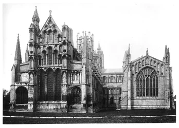 Ansicht der Ostfassade und des Chors, ca. 1321-40