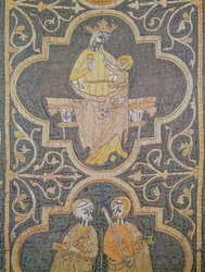 Jungfrau und Kind, Detail vom Clare-Messgewand, ca. 1272-94