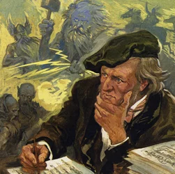 Wagner begann revolutionäre Reden zu halten und musste nach Weimar fliehen