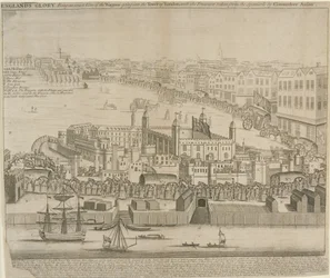 Schatzwagen werden in den Tower of London gebracht, 1744