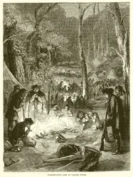 Washingtons Lager in Valley Forge