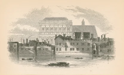 Whitehall vom Fluss Thames