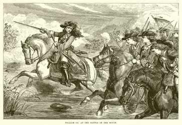 Wilhelm III. in der Schlacht am Boyne