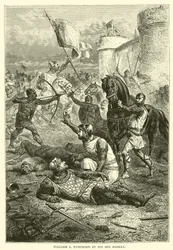 Wilhelm I. vom Pferd gestoßen durch seinen Sohn Robert