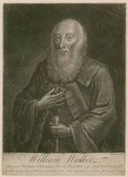 William Walker, im Alter von 123 Jahren, geboren 1613, gestorben 1736