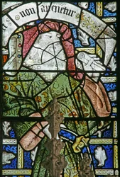 Fenster Ew mit Darstellung von Ezechiel