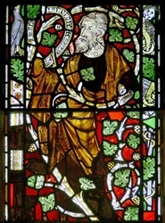 Fenster Ew, das Jesaja am Jessebaum darstellt