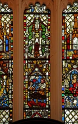 Fenster EW mit der Geburt Christi