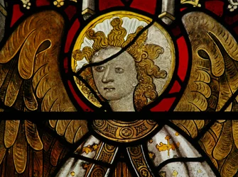 Fenster Na mit Darstellung von St. Michael
