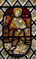 Fenster Na mit Darstellung der Engelshierarchie: Cherubim