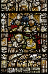 Fenster NW mit St. Martin, der eine Vision von Christus hat