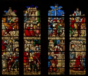 Fenster SaEw, Darstellung des Heiligen Nikolaus
