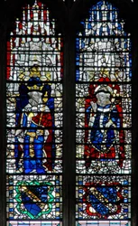Fenster c19, König und Erzbischof darstellend