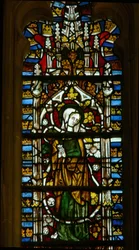 Fenster mit der Jungfrau Maria am Jessebaum