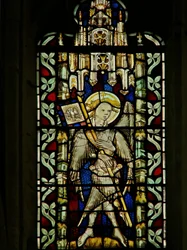 Fenster mit Darstellung des Engels Gabriel