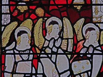 Fenster S3 mit der Engelshierarchie: Herrschaften