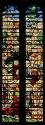 Fenster w15, Darstellung der Grablegung