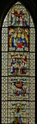 Fenster w25 mit dem Te Deum