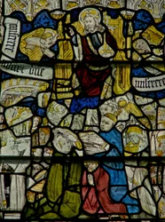 Fenster w25 mit dem Te Deum