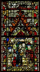 Fenster w37, Darstellung der Darstellung im Tempel