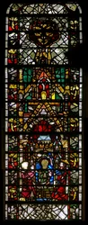 Fenster w42 mit der Gefangennahme der hl. Katharina