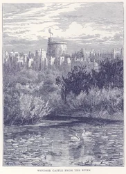 Schloss Windsor vom Fluss aus