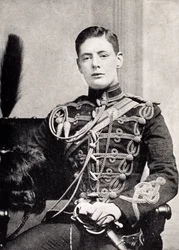 Winston Churchill als Leutnant im 4. Queen