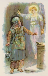 Zacharias und der Engel im Tempel