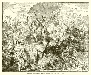 Ziska führt die Hussiten in die Schlacht