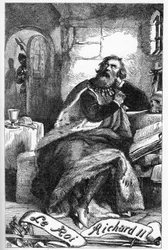 Richard III - Illustration in „Werke komplett von William Shakespeare“ 1866 - Die Illustrationen und die allgemeine Form dieser Ausgabe sind von Cassell