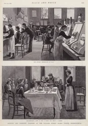 Künstlerische und häusliche Ausbildung an der William Street Board School, Hammersmith, London