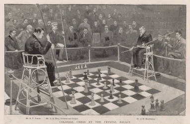 Kolossales Schach im Crystal Palace