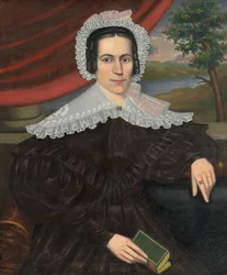 Frau mit einem grünen Buch (Louisa Gallond Cook)