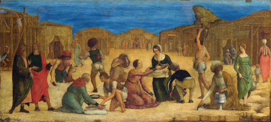Das Sammeln des Manna in der Wüste Sinai