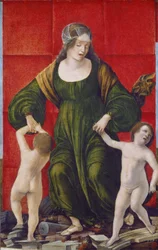 Frau von Hasdrubal und ihre Kinder, ca. 1490-3