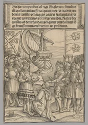 Maximilian und Heinrich VII. von England, Tafel 11 aus Historische Szenen aus dem Leben von Kaiser Maximilian I. aus dem Triumphbogen