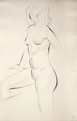 Stehender weiblicher Akt